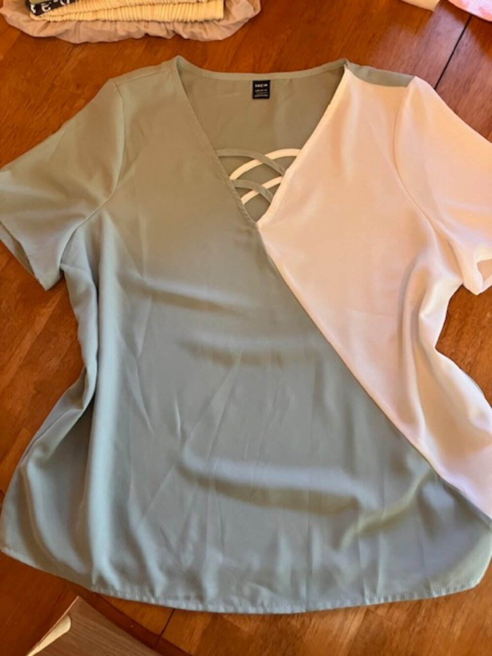 Sage and Cream Top